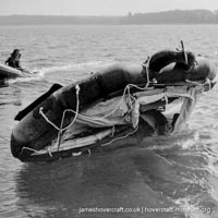 AP1-88 hovercraft with SAS undergoing lifeboat trials